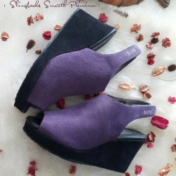 Slingbacks Smooth Premium - Grape - Gustita Luxury Comfort Shoes
